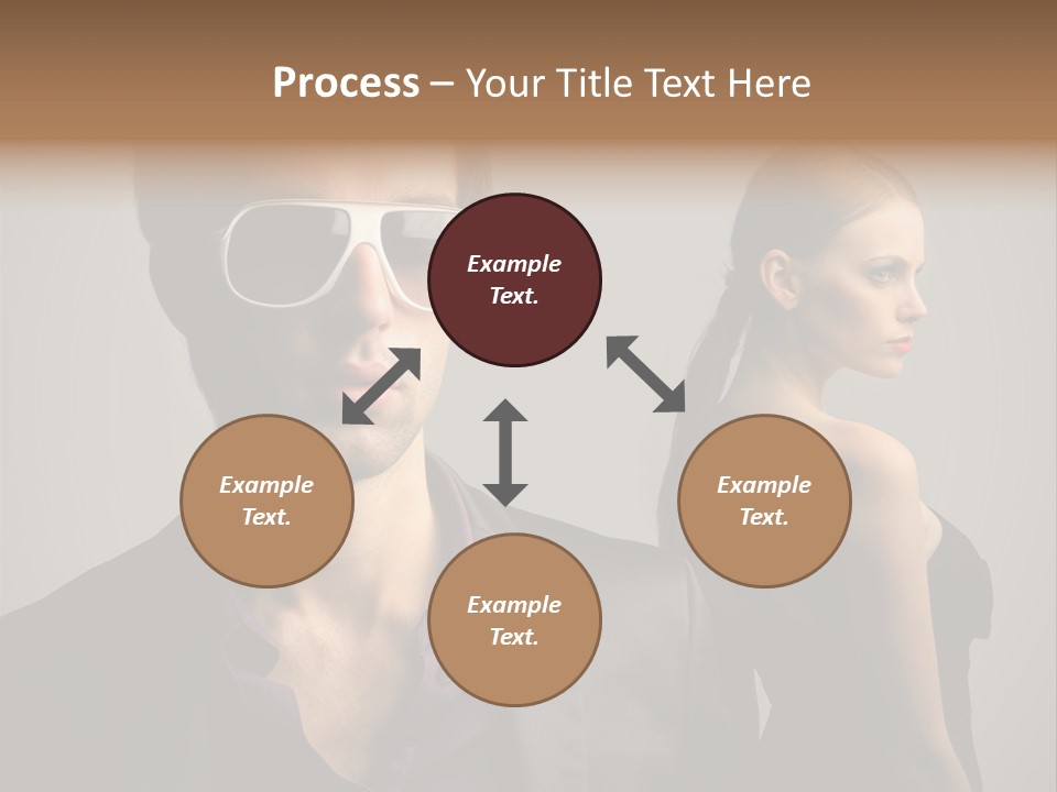 Sexy Girl Sunglasses PowerPoint Template