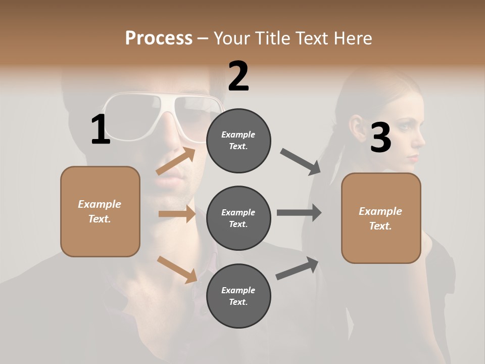 Sexy Girl Sunglasses PowerPoint Template