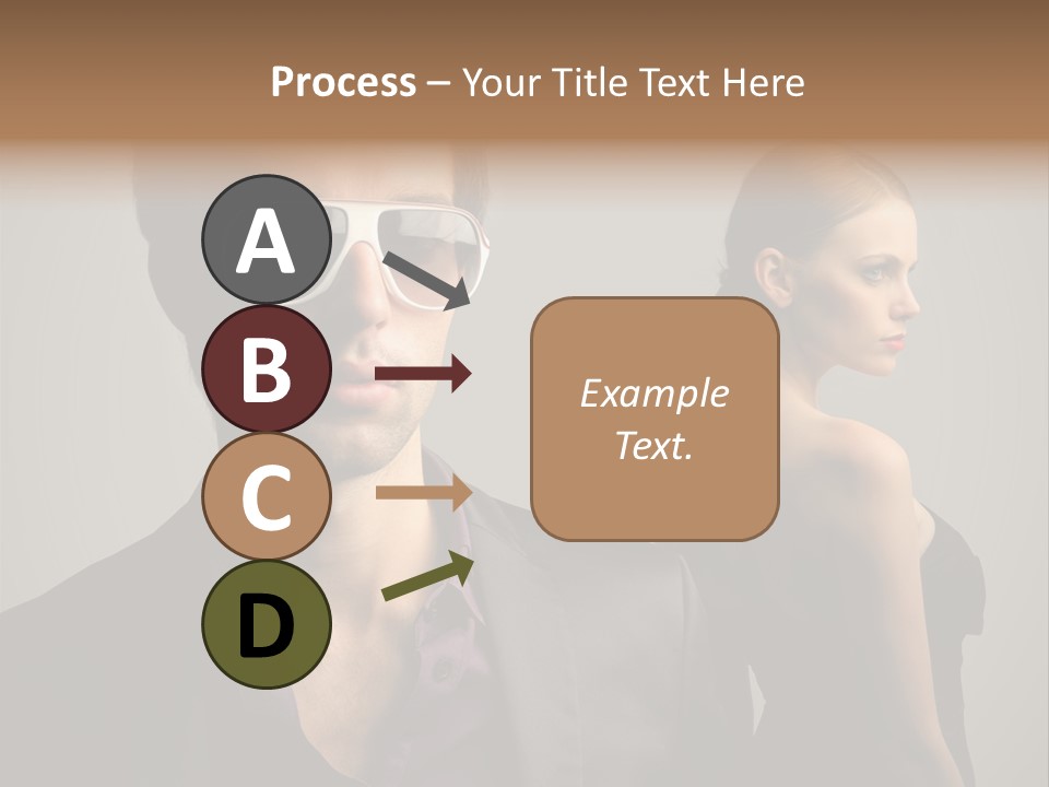 Sexy Girl Sunglasses PowerPoint Template