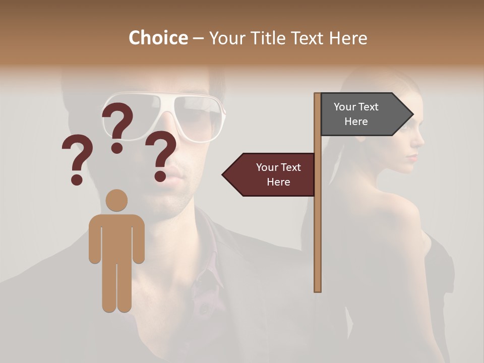 Sexy Girl Sunglasses PowerPoint Template