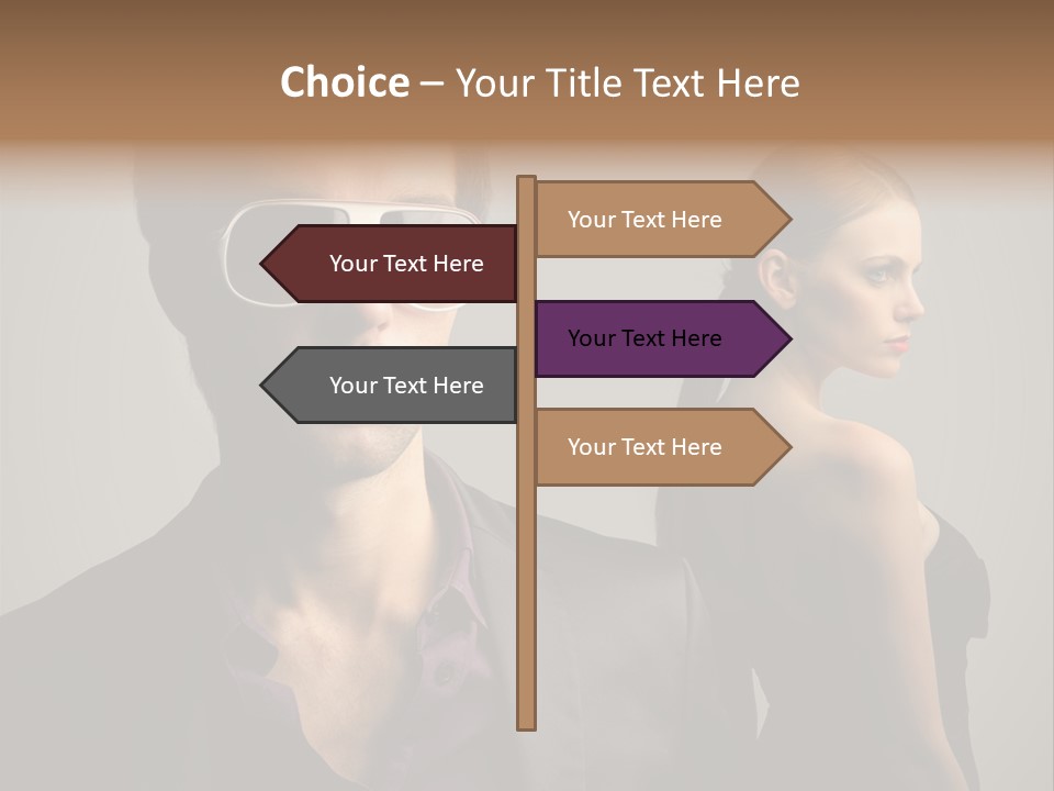 Sexy Girl Sunglasses PowerPoint Template