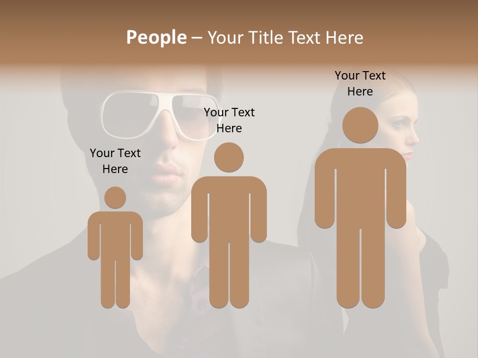 Sexy Girl Sunglasses PowerPoint Template