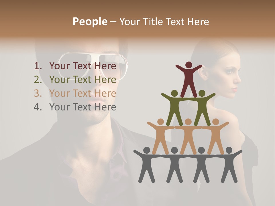 Sexy Girl Sunglasses PowerPoint Template