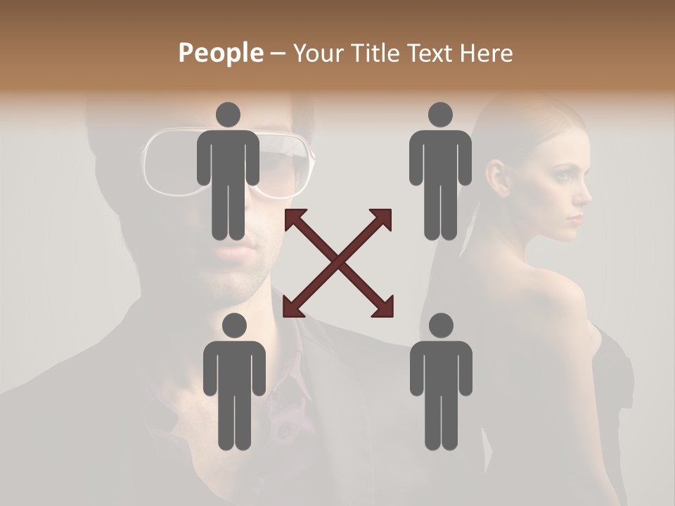 Sexy Girl Sunglasses PowerPoint Template