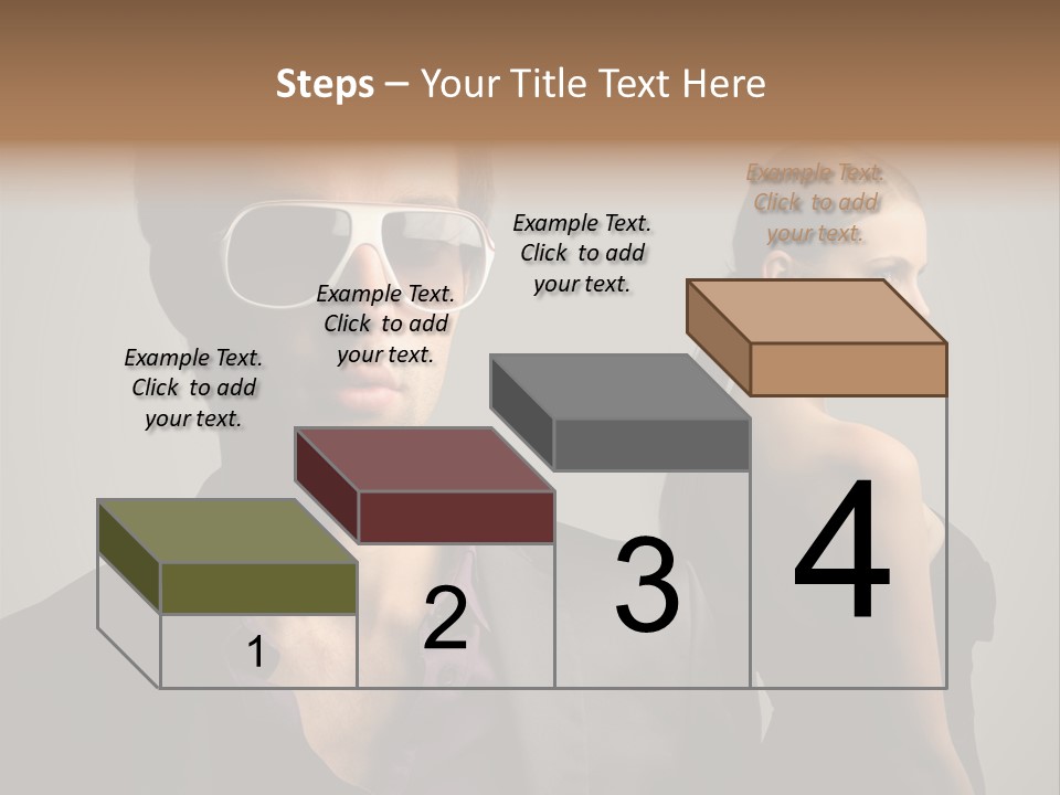 Sexy Girl Sunglasses PowerPoint Template