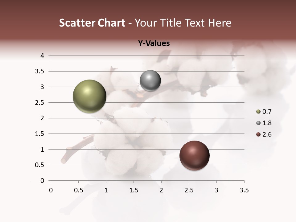 A Cotton Plant With A White Background PowerPoint Template