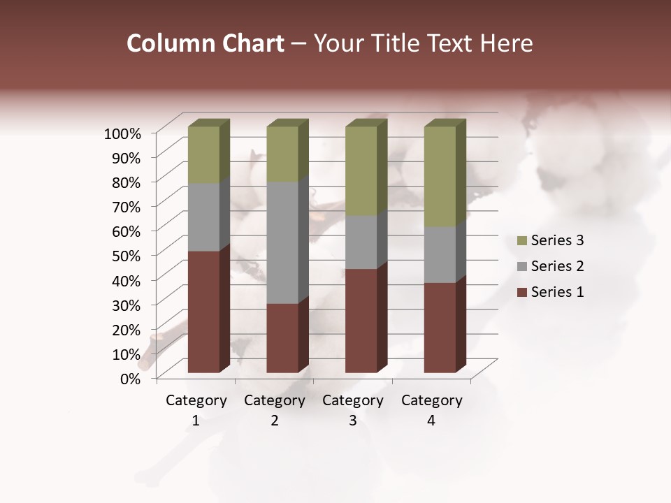 A Cotton Plant With A White Background PowerPoint Template