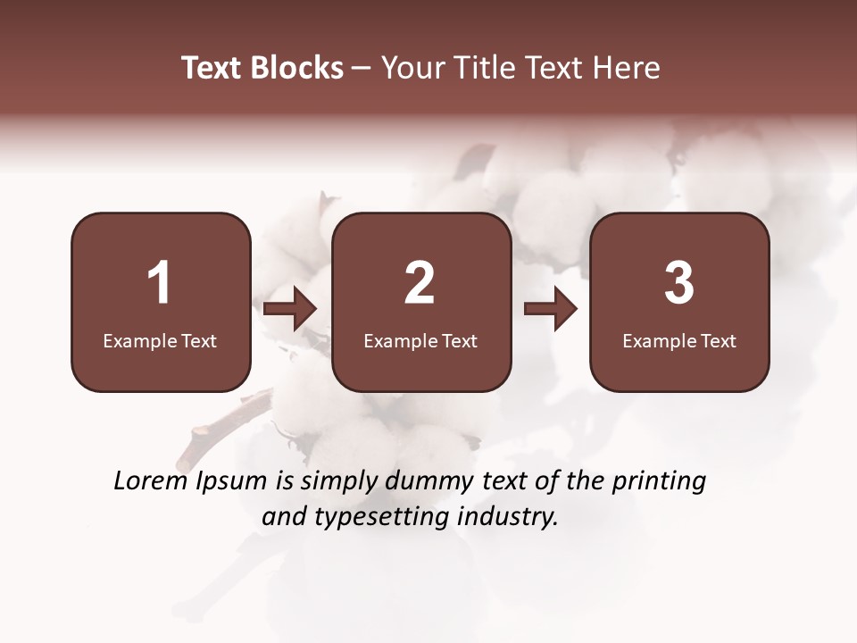 A Cotton Plant With A White Background PowerPoint Template