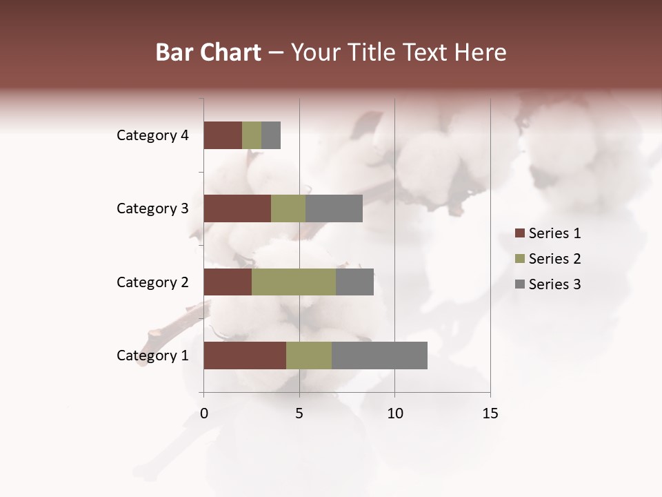 A Cotton Plant With A White Background PowerPoint Template