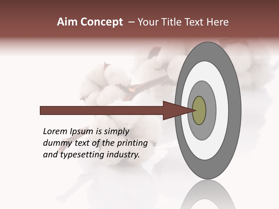 A Cotton Plant With A White Background PowerPoint Template