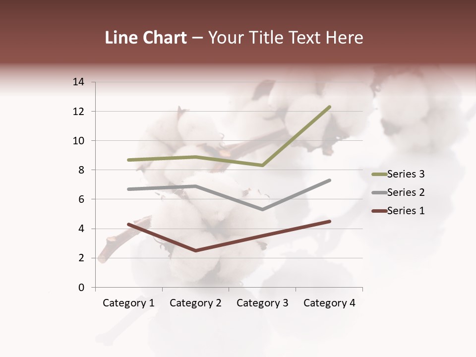 A Cotton Plant With A White Background PowerPoint Template