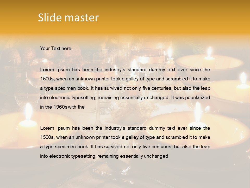 Glass Plate Christmas PowerPoint Template