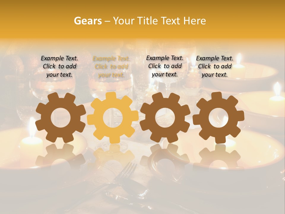 Glass Plate Christmas PowerPoint Template