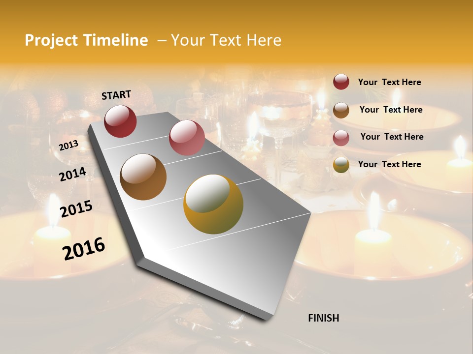 Glass Plate Christmas PowerPoint Template