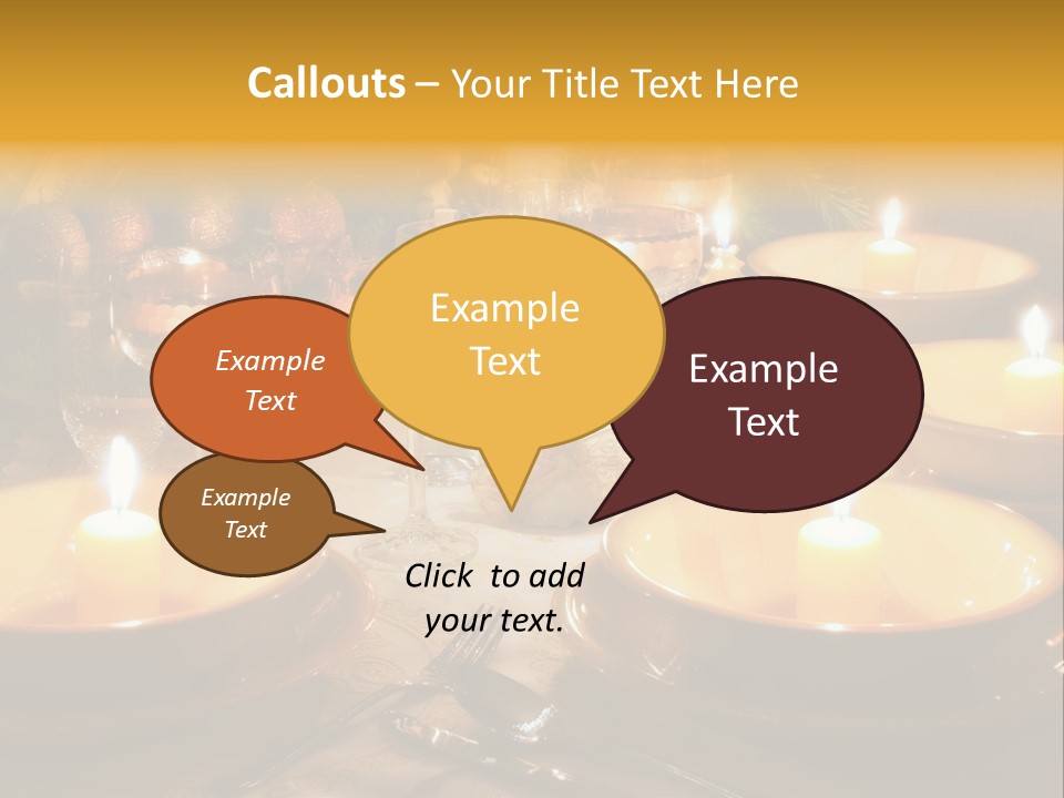 Glass Plate Christmas PowerPoint Template