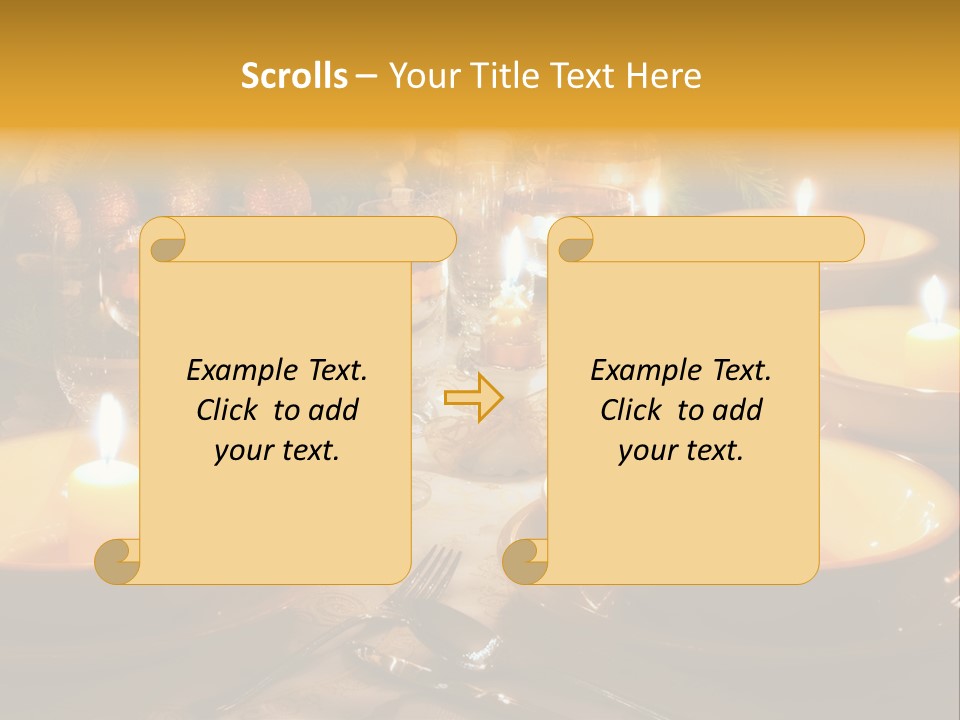 Glass Plate Christmas PowerPoint Template