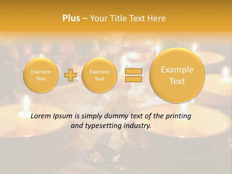 Glass Plate Christmas PowerPoint Template