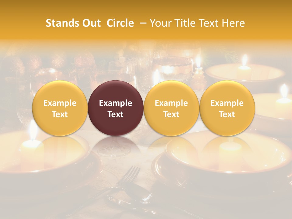 Glass Plate Christmas PowerPoint Template