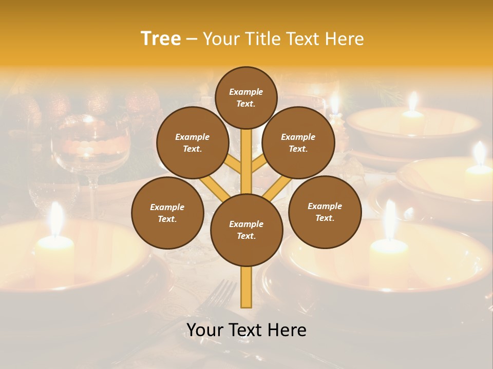 Glass Plate Christmas PowerPoint Template