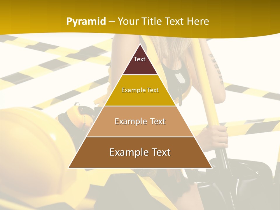 Female Person Model PowerPoint Template