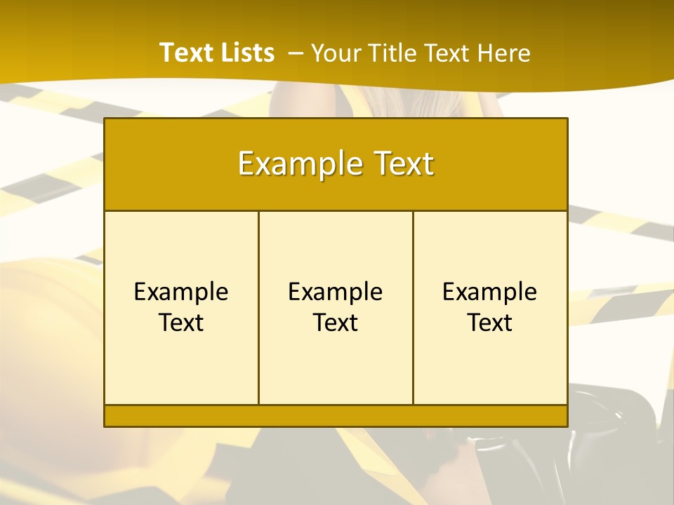 Female Person Model PowerPoint Template