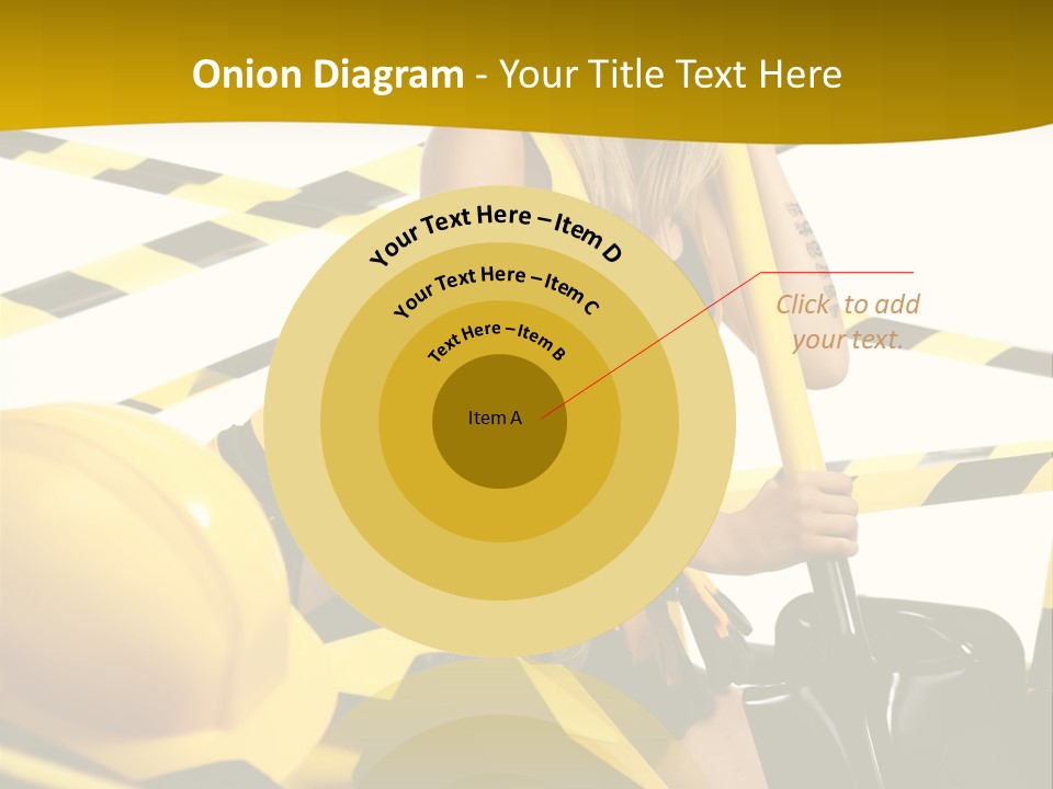 Female Person Model PowerPoint Template