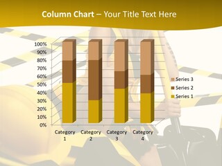 Female Person Model PowerPoint Template