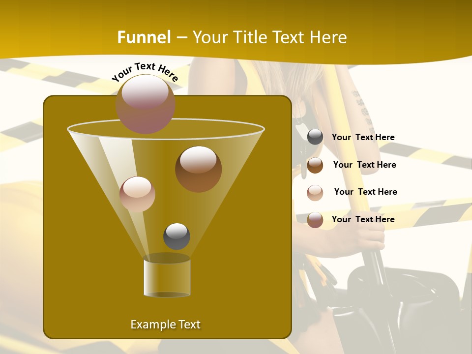Female Person Model PowerPoint Template