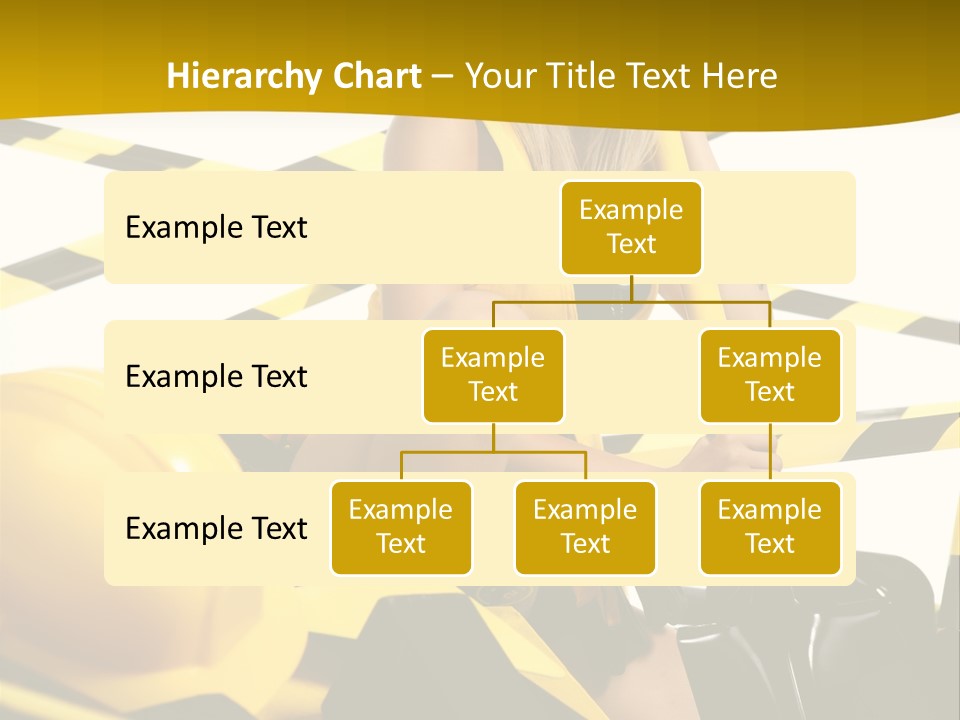 Female Person Model PowerPoint Template