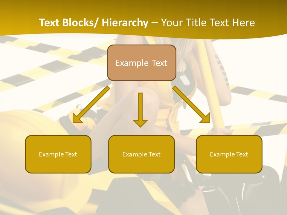 Female Person Model PowerPoint Template