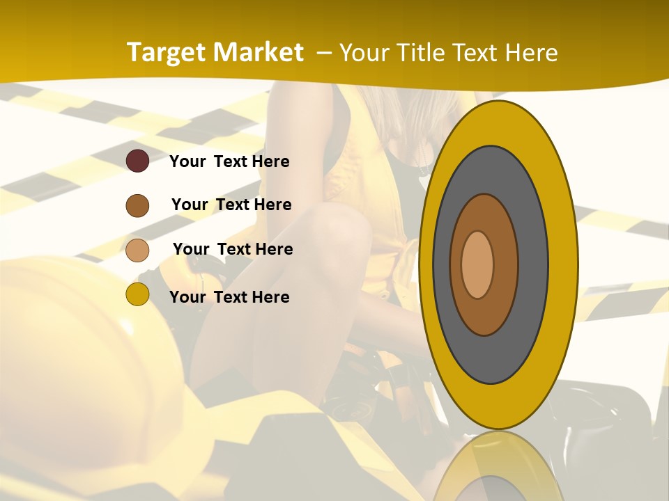 Female Person Model PowerPoint Template