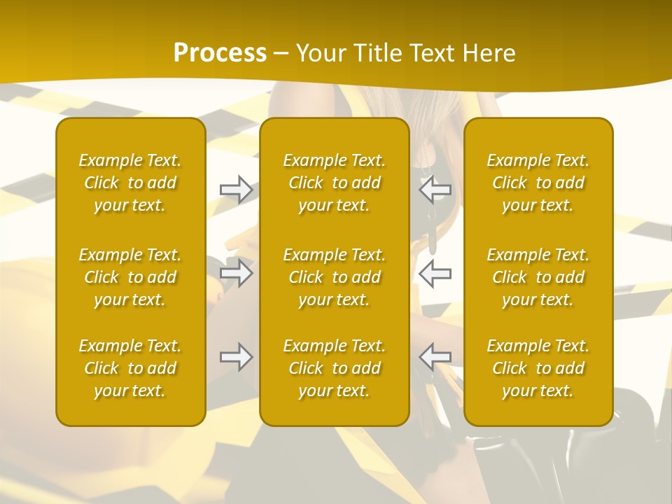 Female Person Model PowerPoint Template