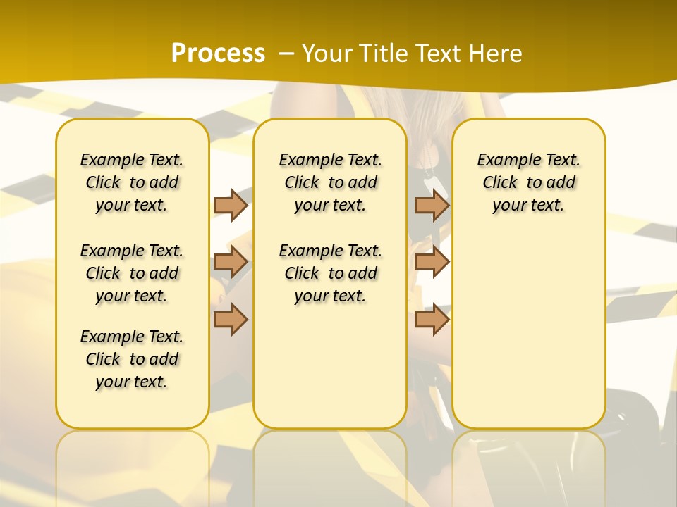 Female Person Model PowerPoint Template