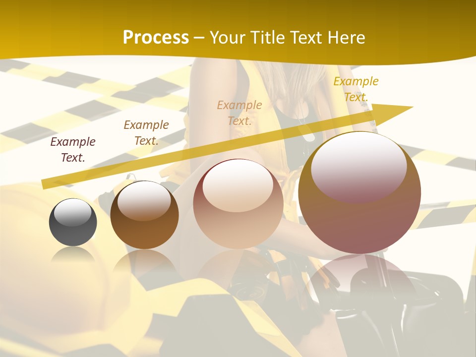 Female Person Model PowerPoint Template