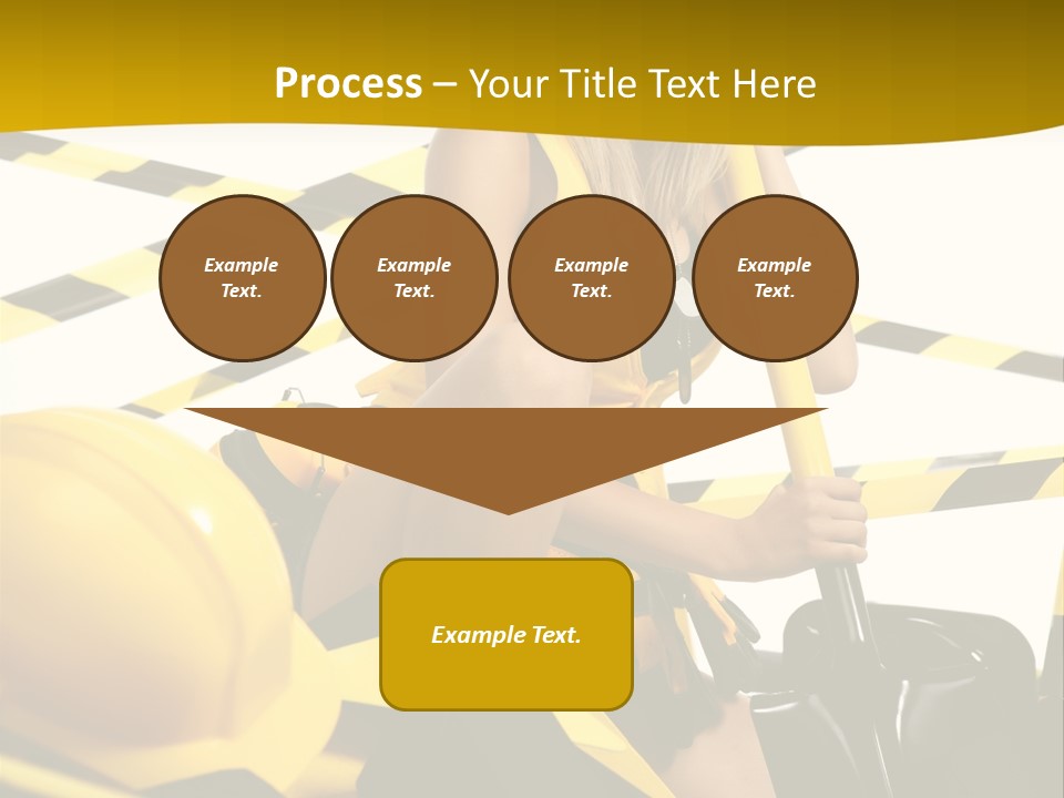 Female Person Model PowerPoint Template