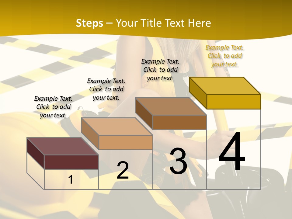 Female Person Model PowerPoint Template