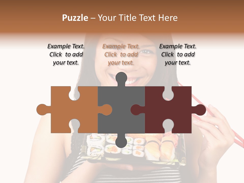 Japanese Ginger Platter PowerPoint Template