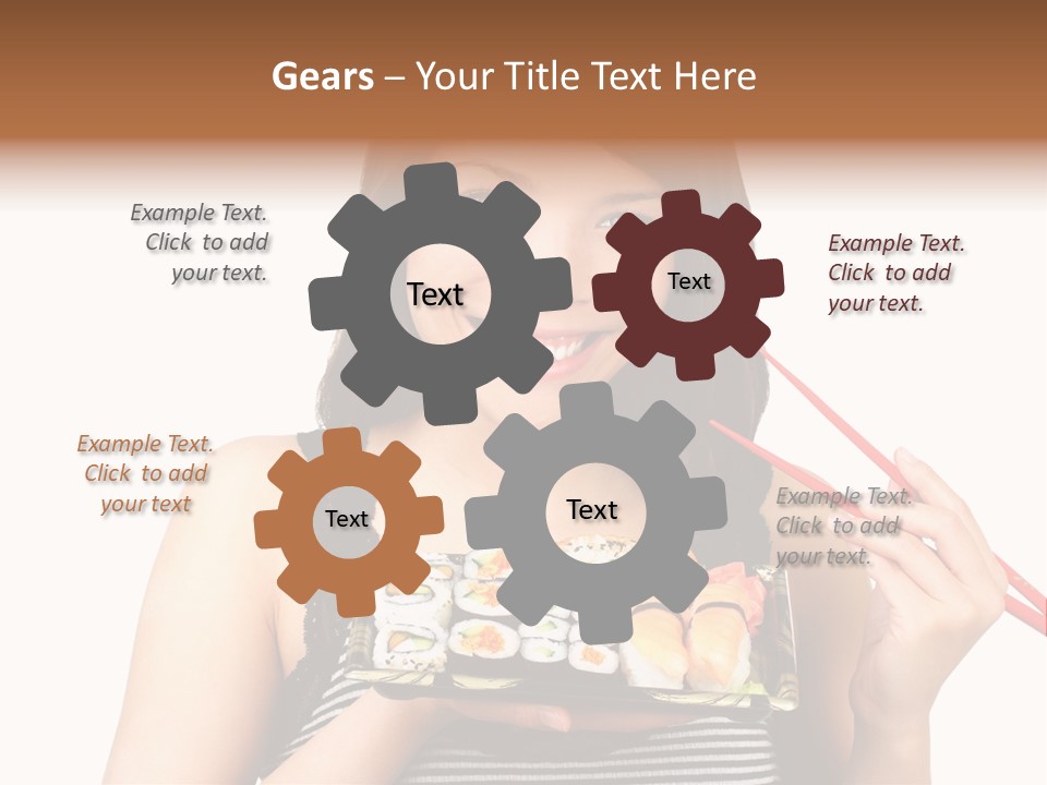 Japanese Ginger Platter PowerPoint Template