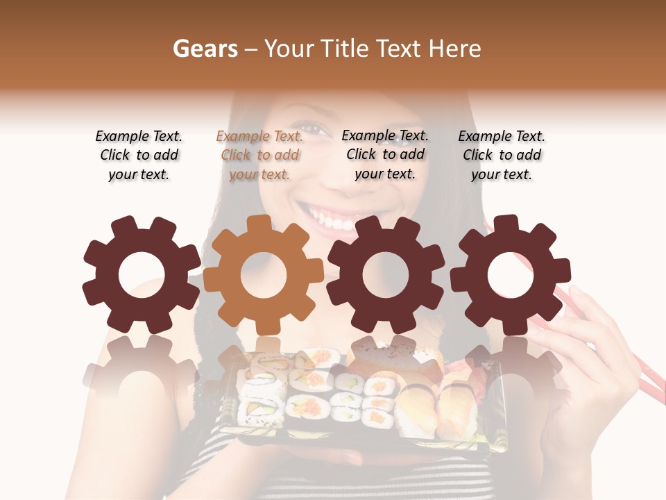 Japanese Ginger Platter PowerPoint Template