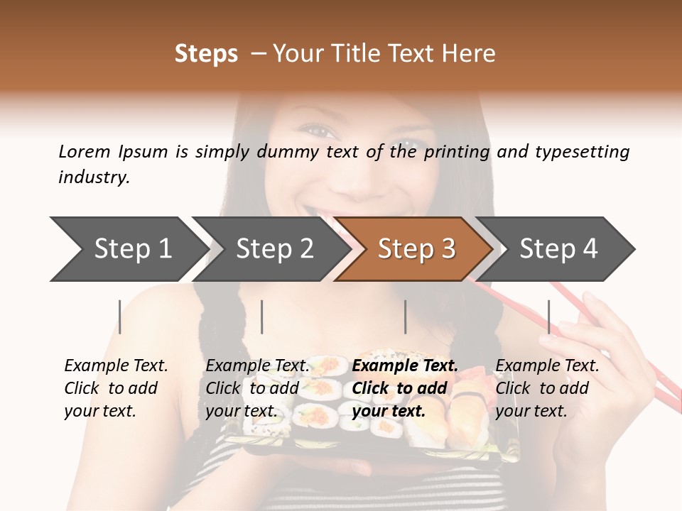 Japanese Ginger Platter PowerPoint Template