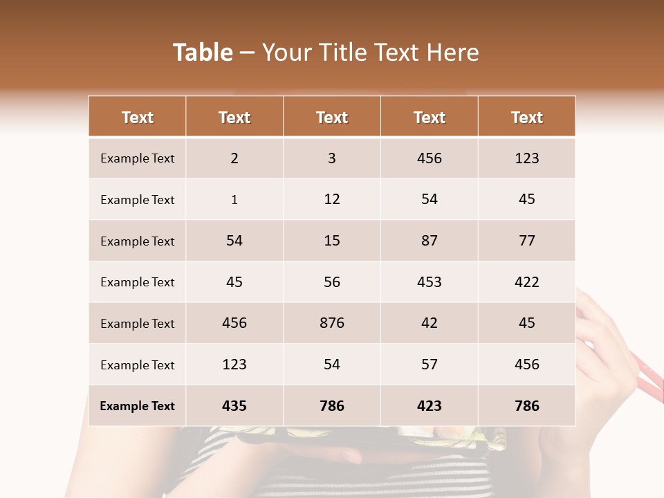 Japanese Ginger Platter PowerPoint Template