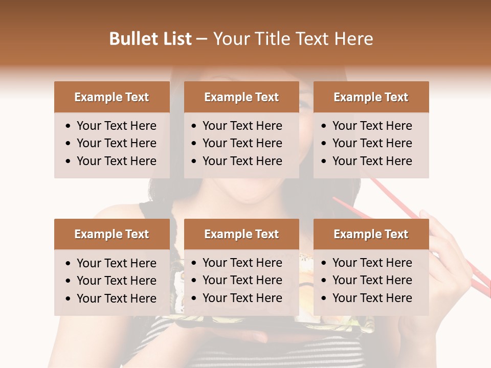 Japanese Ginger Platter PowerPoint Template