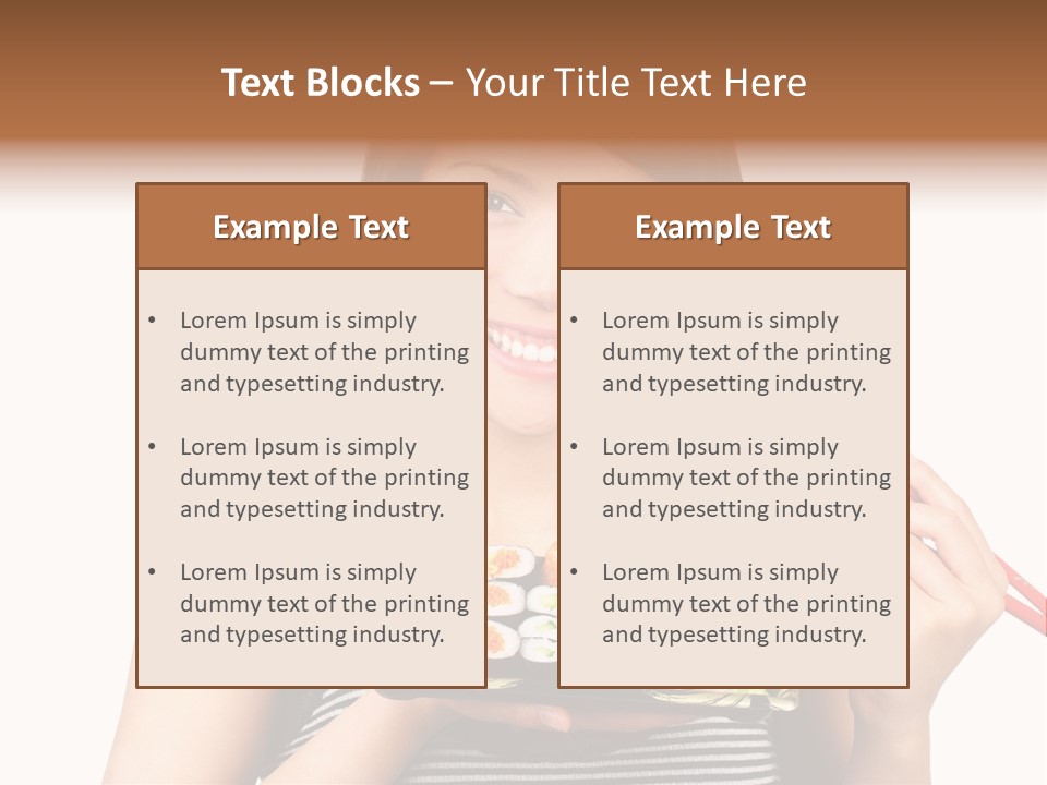 Japanese Ginger Platter PowerPoint Template