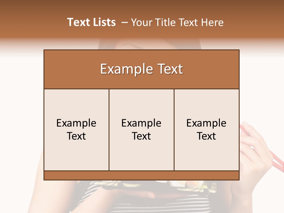 Japanese Ginger Platter PowerPoint Template