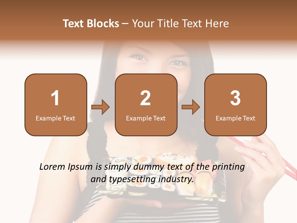 Japanese Ginger Platter PowerPoint Template