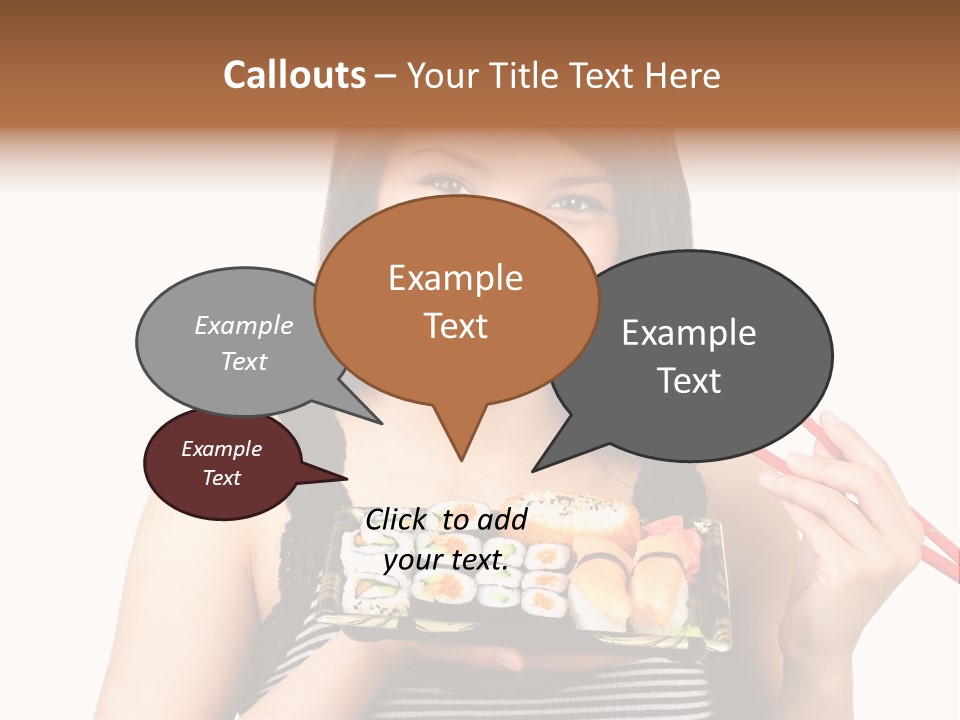 Japanese Ginger Platter PowerPoint Template