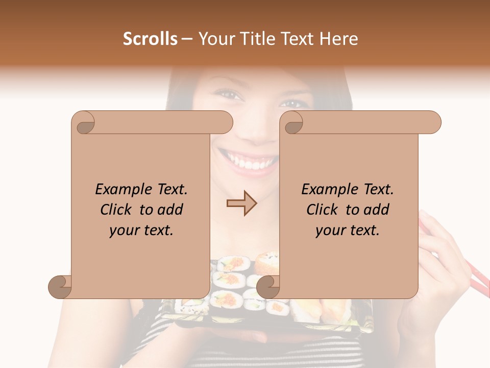 Japanese Ginger Platter PowerPoint Template