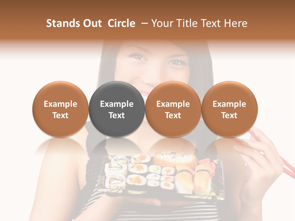 Japanese Ginger Platter PowerPoint Template