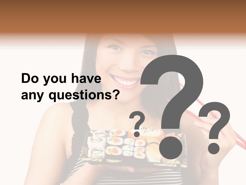 Japanese Ginger Platter PowerPoint Template