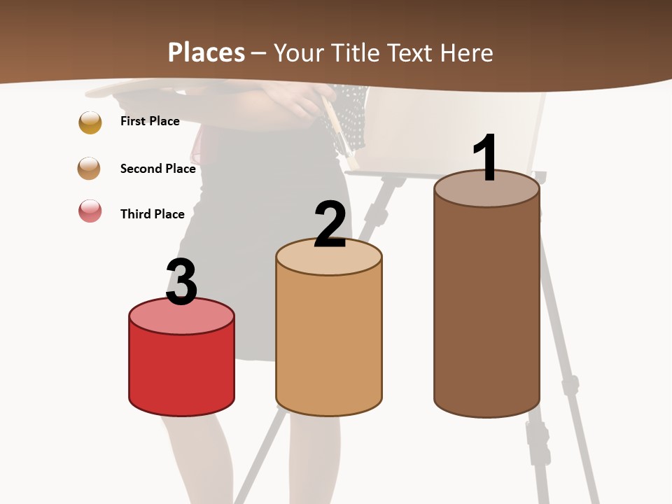 Background Female Canvas PowerPoint Template